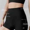 High-Waist Airlift Short – 3" – Noir