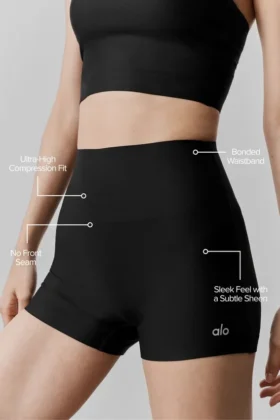High-Waist Airlift Short – 3″ – Noir
