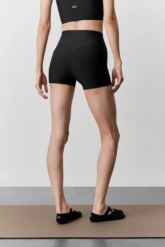 High-Waist Airlift Short – 3" – Noir