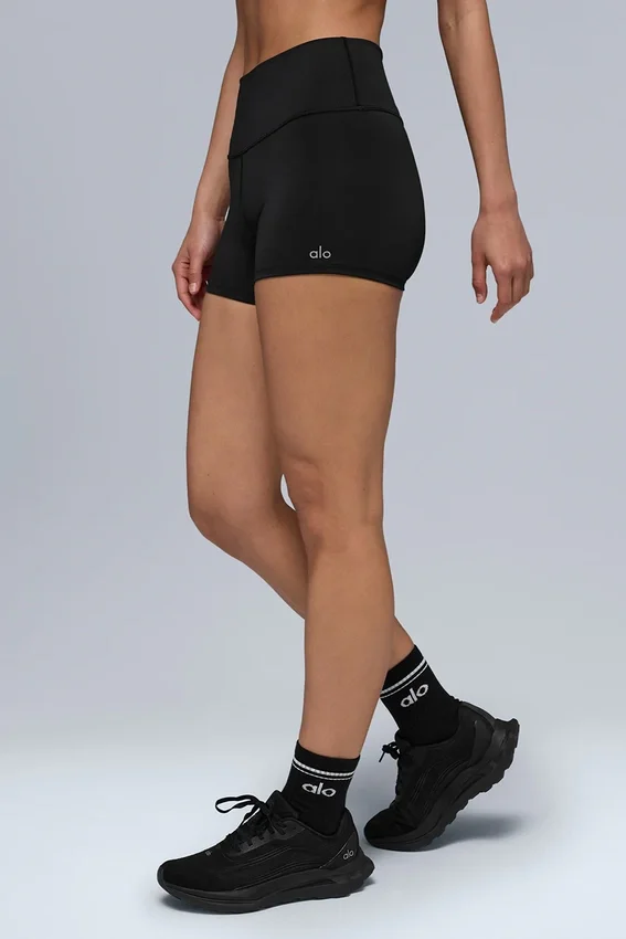 High-Waist Airlift Short - Black