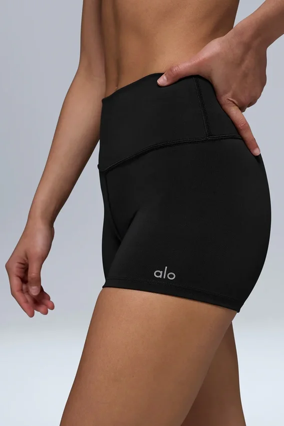 High-Waist Airlift Short - Black