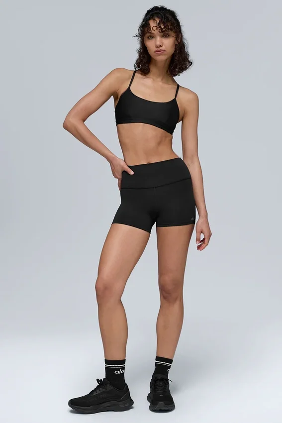 High-Waist Airlift Short - Black