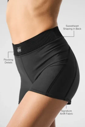 High-Waist Airlift Short – Noir