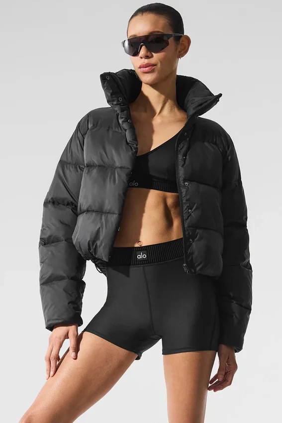 High-Waist Airlift Short – Noir