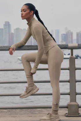High-Waist Airlift Sleek Legging - Gravel