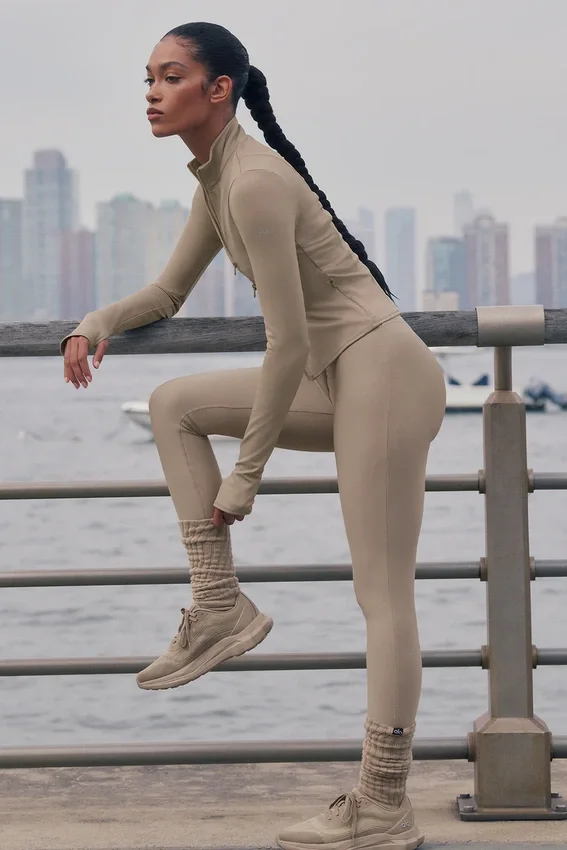 High-Waist Airlift Sleek Legging - Gravel
