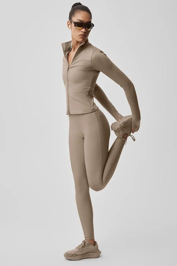 High-Waist Airlift Sleek Legging - Gravel