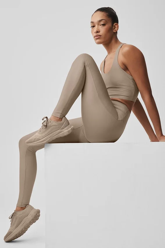 High-Waist Airlift Sleek Legging - Gravel