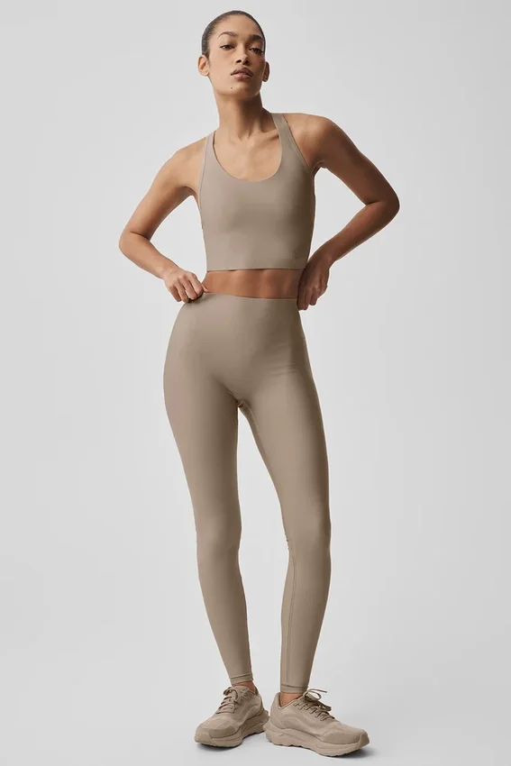 Débardeur avec soutien-gorge intégré Airlift Super Sleek - Gravel