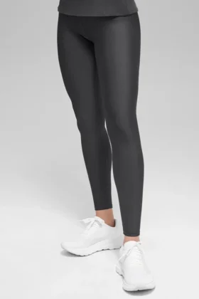 High-Waist Airlift Winter Warm Legging - Anthracite