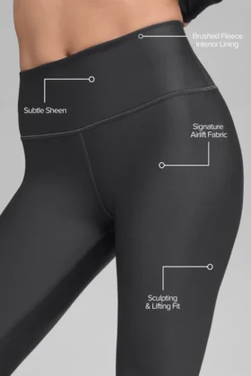High-Waist Airlift Winter Warm Legging – Anthracite