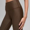 High-Waist Airlift Winter Warm Legging - Espresso
