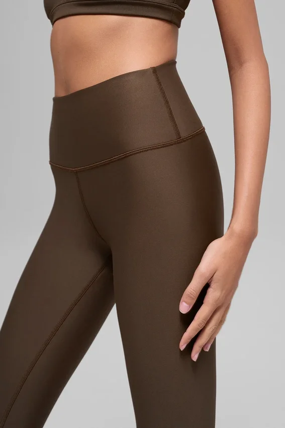High-Waist Airlift Winter Warm Legging - Espresso