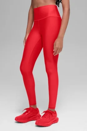 High-Waist Airlift Winter Warm Legging – Rouge vif