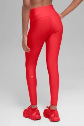 High-Waist Airlift Winter Warm Legging – Rouge vif