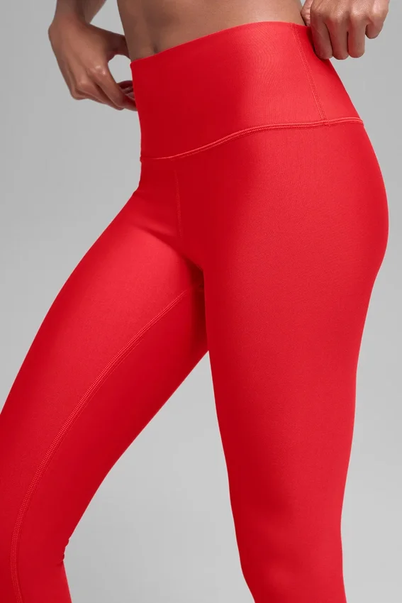 High-Waist Airlift Winter Warm Legging – Rouge vif