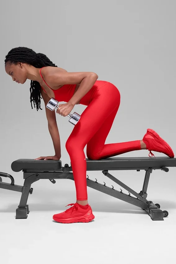 High-Waist Airlift Winter Warm Legging – Rouge vif