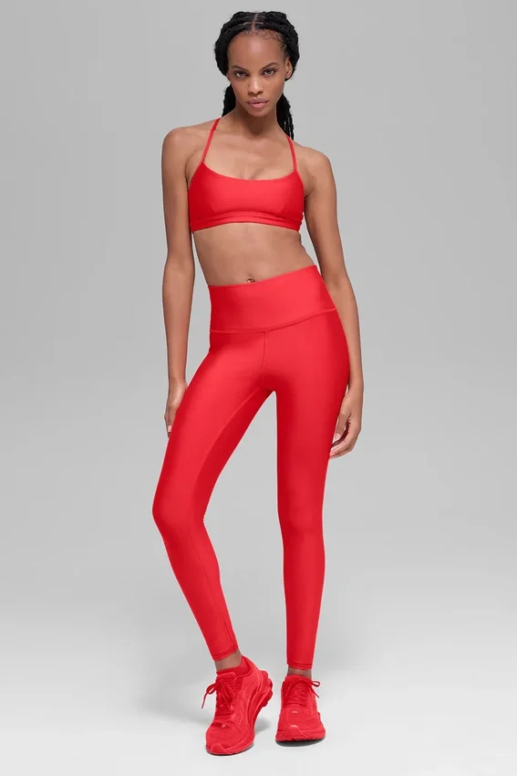 High-Waist Airlift Winter Warm Legging – Rouge vif