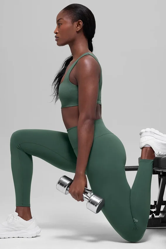 High-Waist Alo Softsculpt Legging - Vert trèfle
