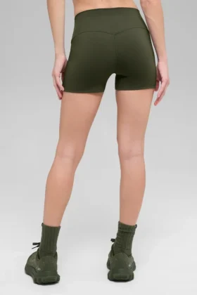 High-Waist Alo Softsculpt Precision Short – Vert olive