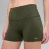 High-Waist Alo Softsculpt Precision Short - Vert olive