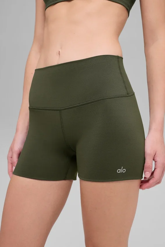 High-Waist Alo Softsculpt Precision Short - Vert olive