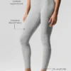 High-Waist Alosoft 7/8 « Better Together » - Gris chiné athlétique