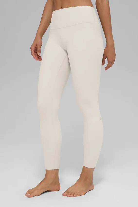 High-Waist Alosoft 7/8 Highlight Legging - Beige