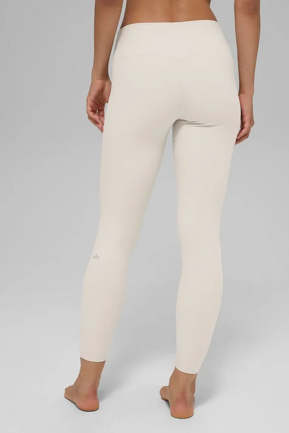 High-Waist Alosoft 7/8 Highlight Legging - Beige