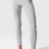 High-Waist Alosoft 7/8 Highlight Legging – Gris chiné athlétique