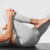 High-Waist Alosoft 7/8 Highlight Legging – Gris chiné athlétique