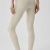 High-Waist Alosoft 7/8 Highlight Legging - Oatmeal Heather