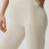 High-Waist Alosoft 7/8 Highlight Legging - Oatmeal Heather