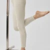 High-Waist Alosoft 7/8 Highlight Legging - Oatmeal Heather