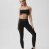 High-Waist Alosoft 7/8 Relay Legging - Noir/Blanc