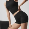 High-Waist Alosoft Carefree 3" - Noir