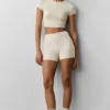 High-Waist Alosoft Carefree 3" - Oatmeal Heather