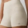 High-Waist Alosoft Carefree 3" - Oatmeal Heather