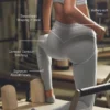 High-Waist Alosoft « Heart Throb » - Gris chiné athlétique/Blanc
