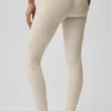 High-Waist Alosoft Heart Throb Legging - Gris chiné/Blanc
