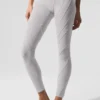 High-Waist Alosoft Sunray Legging - Gris ciel délavé