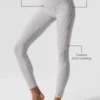 High-Waist Alosoft Sunray Legging - Gris ciel délavé