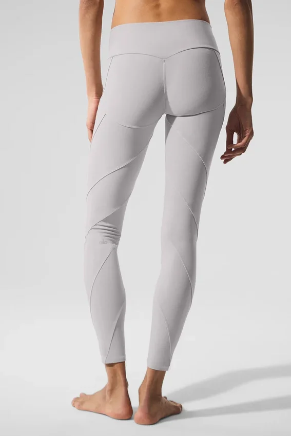High-Waist Alosoft Sunray Legging - Gris ciel délavé