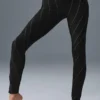 High-Waist Alosoft Sunray Legging - Noir/Blanc