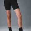 High-Waist Biker Short 7" – Noir