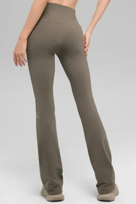 High-Waist Bootcut Legging Airbrush – Cacao clair