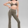 High-Waist Bootcut Legging Airbrush - Cacao clair