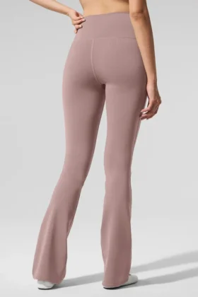 High-Waist Bootcut Legging Airbrush – Taupe