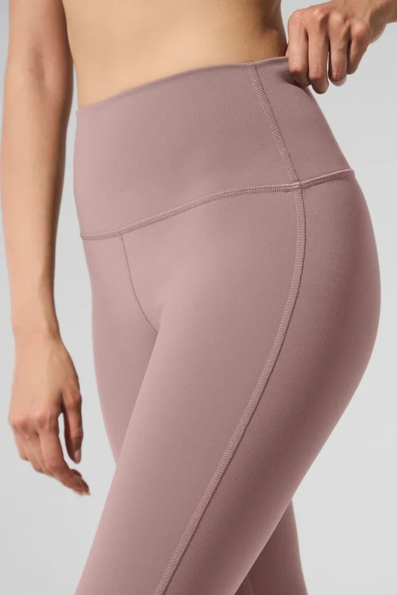 High-Waist Bootcut Legging Airbrush - Taupe