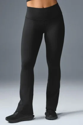 High-Waist Bootcut Legging - Noir